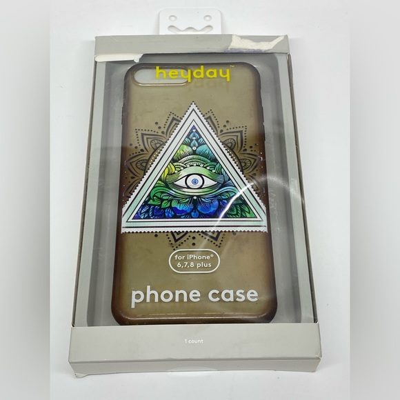 ILLUMINATI ALL SEEING EYE PYRAMID PHONE CASE BY HEYDAY FOR IPHONE 6/7/8+ PLUS - Picture 3 of 5